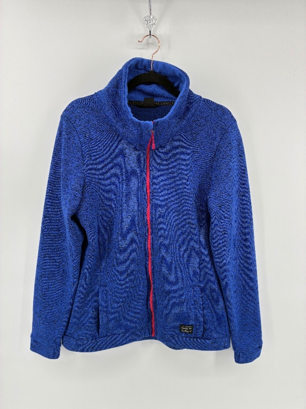 O'Neill Women's Blue Sweater with Red Zipper
